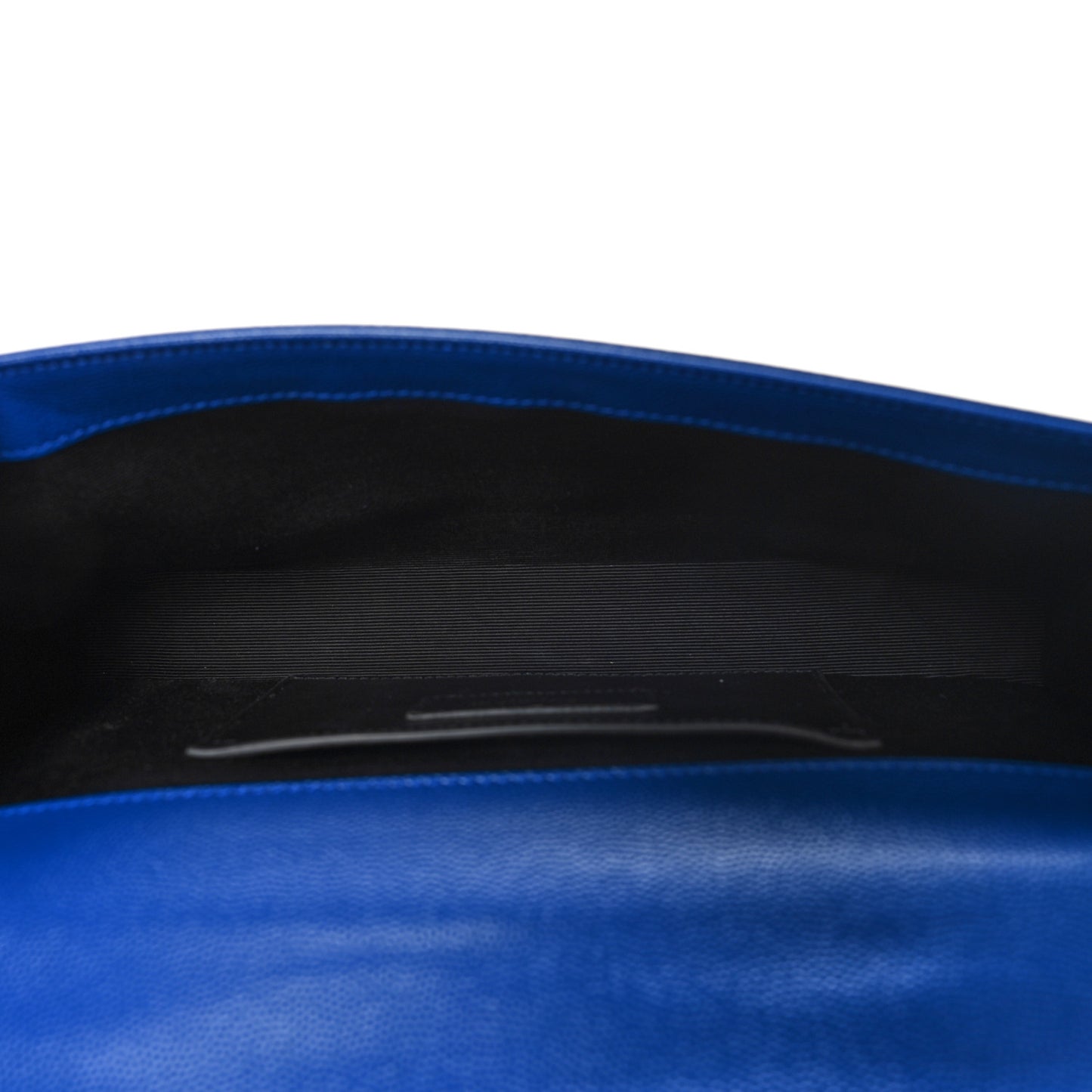 Grain De Poudre Classic Monogram Cassandre Clutch Blue Majorelle