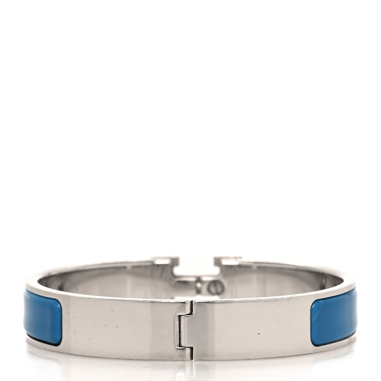 Enamel Narrow Clic Clac H Bracelet PM Bleu Jodhpur
