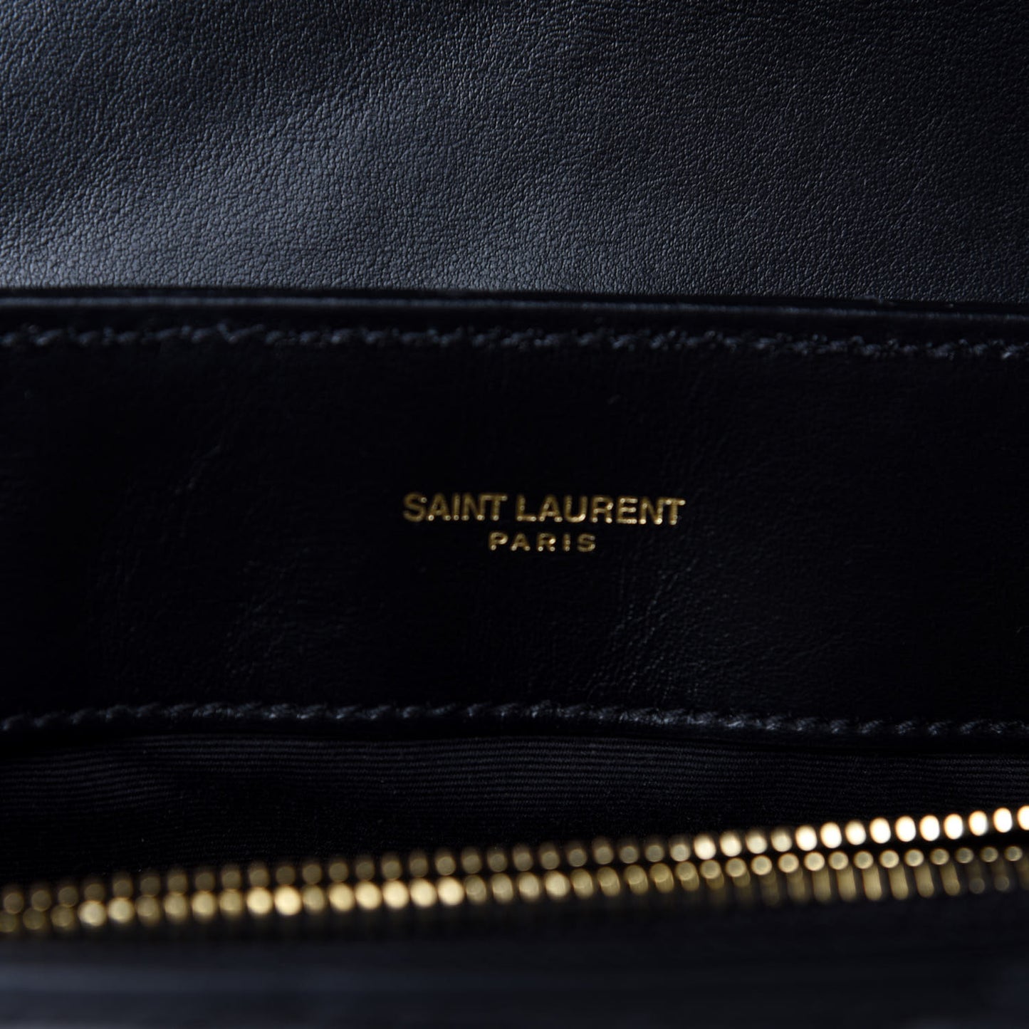 Calfskin Y Quilted Monogram Medium Loulou Chain Satchel Black