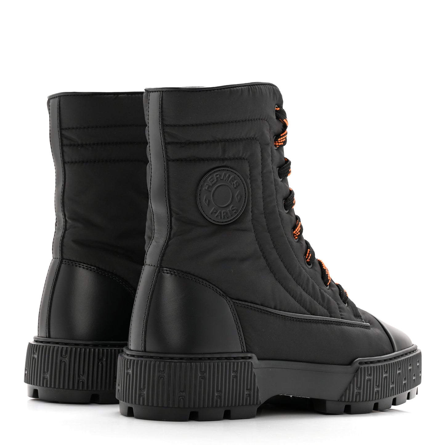 Calfskin Parachute Fresh Ankle Boots 37.5 Black