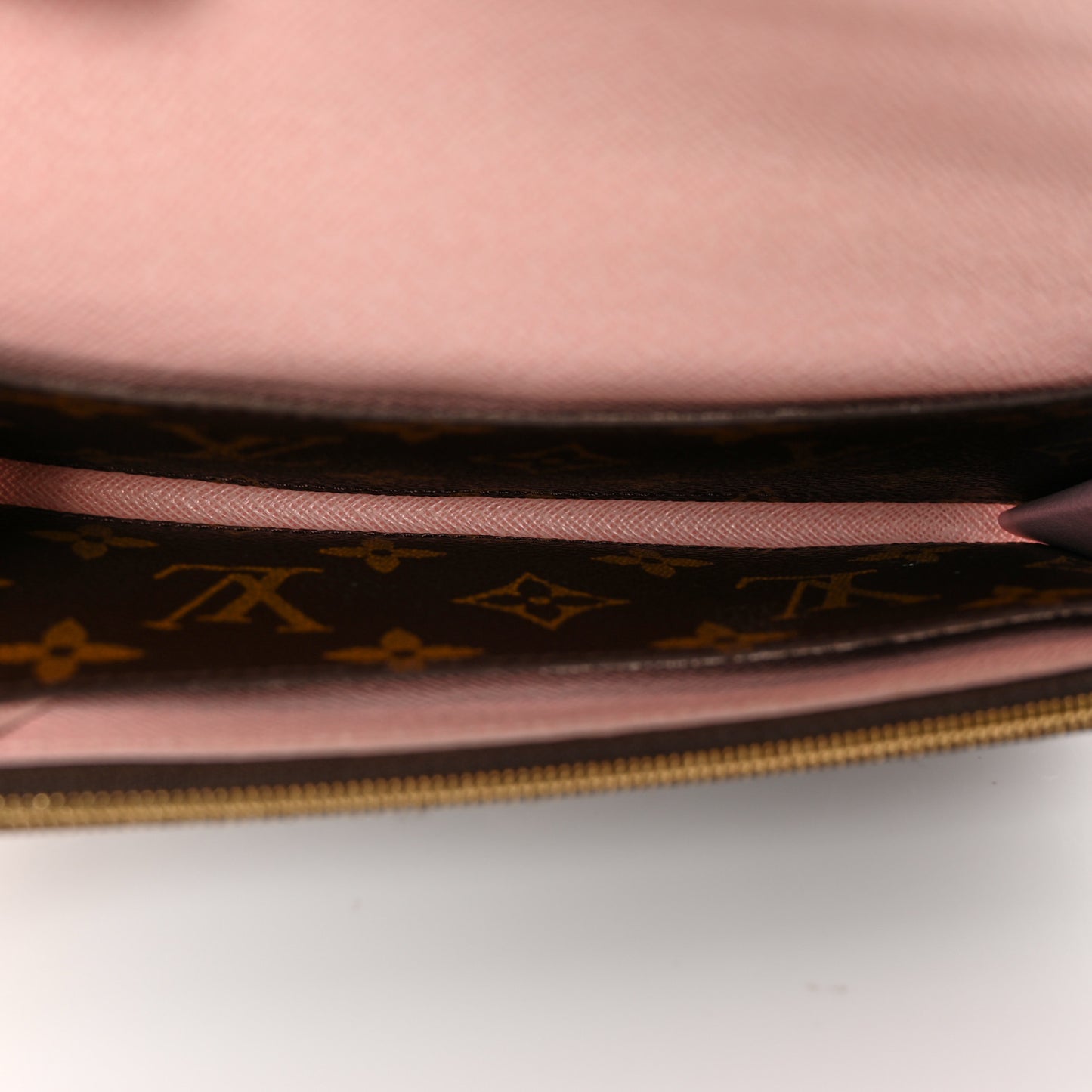 Monogram Emilie Wallet Rose Ballerine