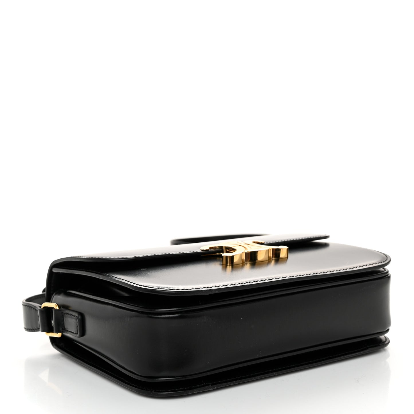 Shiny Calfskin Medium Triomphe Black