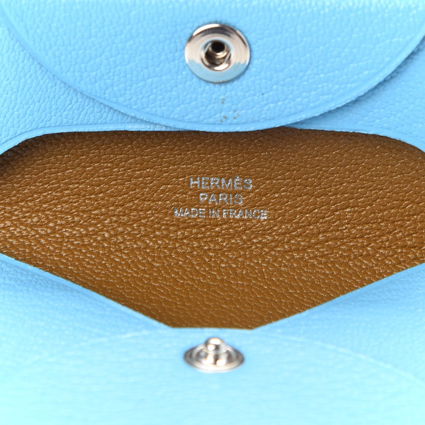 Chevre Mysore Bastia Verso Coin Purse Celeste Kraft