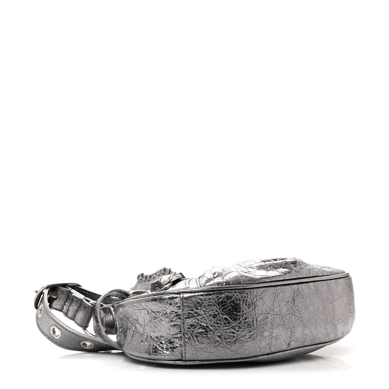 Balenciaga Metallic Agneau Arena Le Cagole Shoulder Bag XS Silver 5 of 12