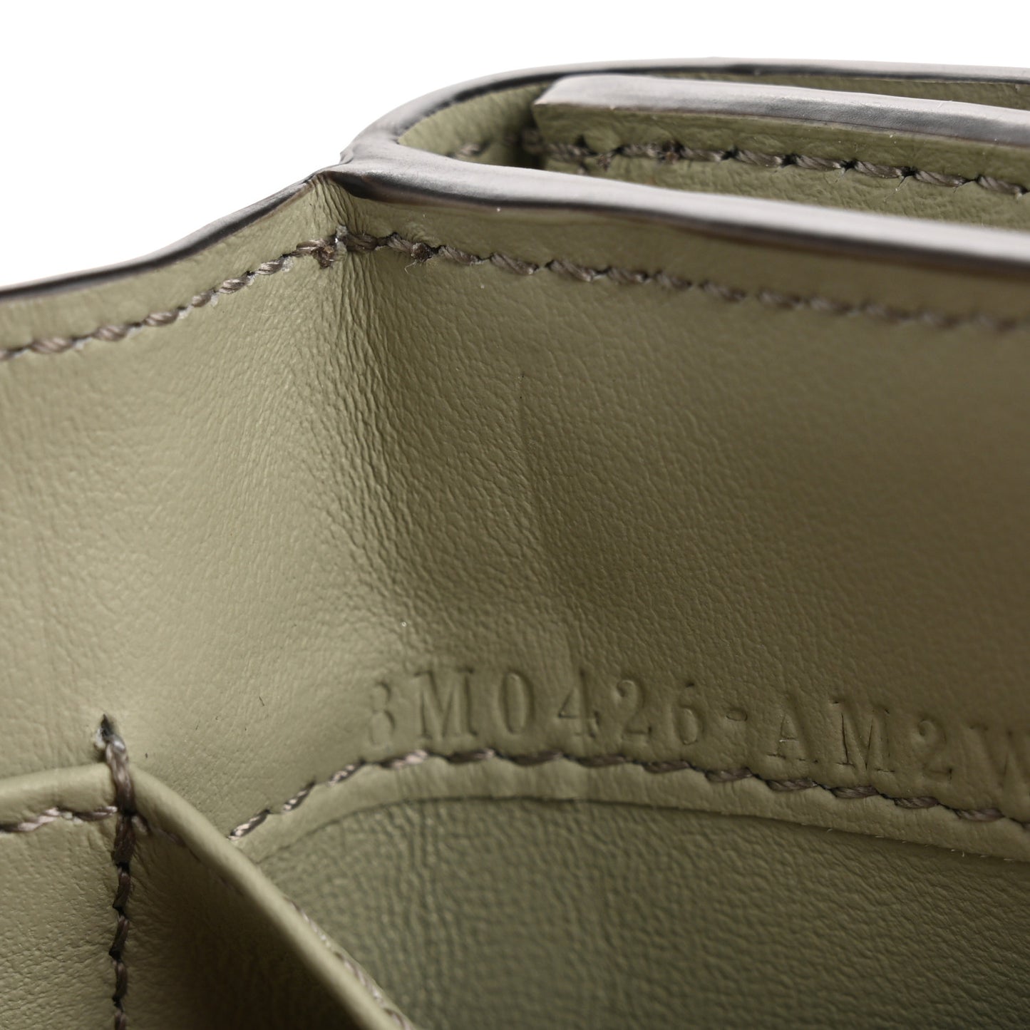 Elaphe Vitello Grace Python Print Micro Trifold Wallet Green Tea