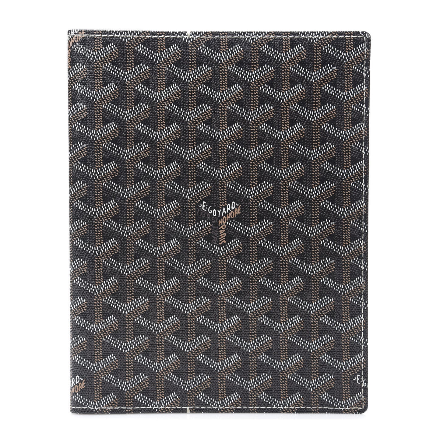 Goyardine Agenda Cover Black Gold