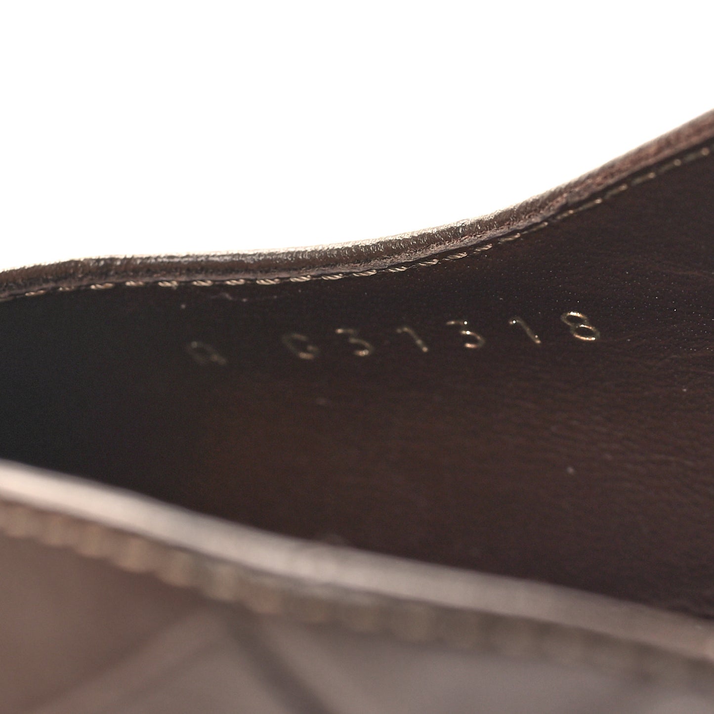 Calfskin Crocodile Embossed Patent Cap Toe CC Slingback Pumps 37.5 Chocolate Black