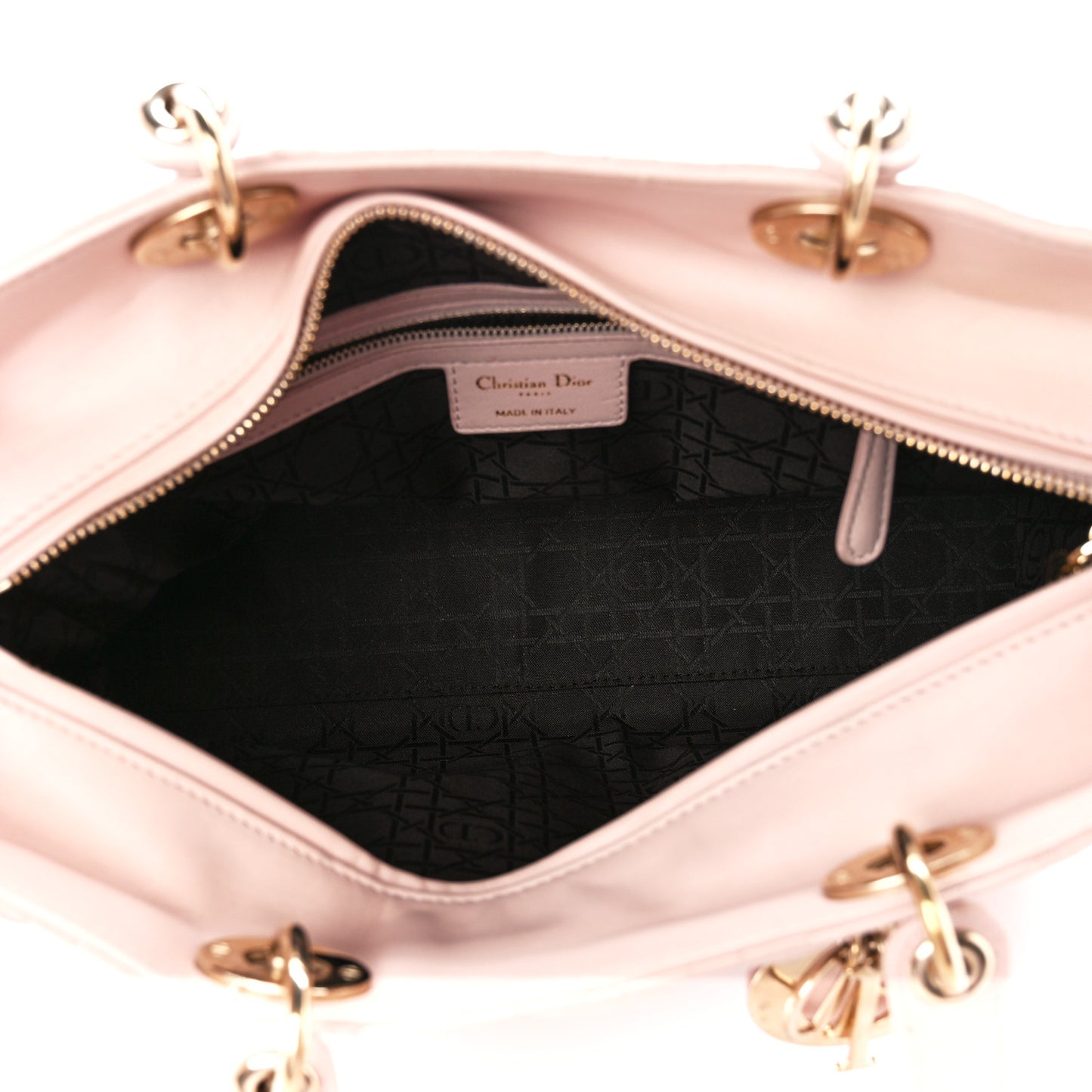 Lambskin Cannage Large Lady Dior Light Pink