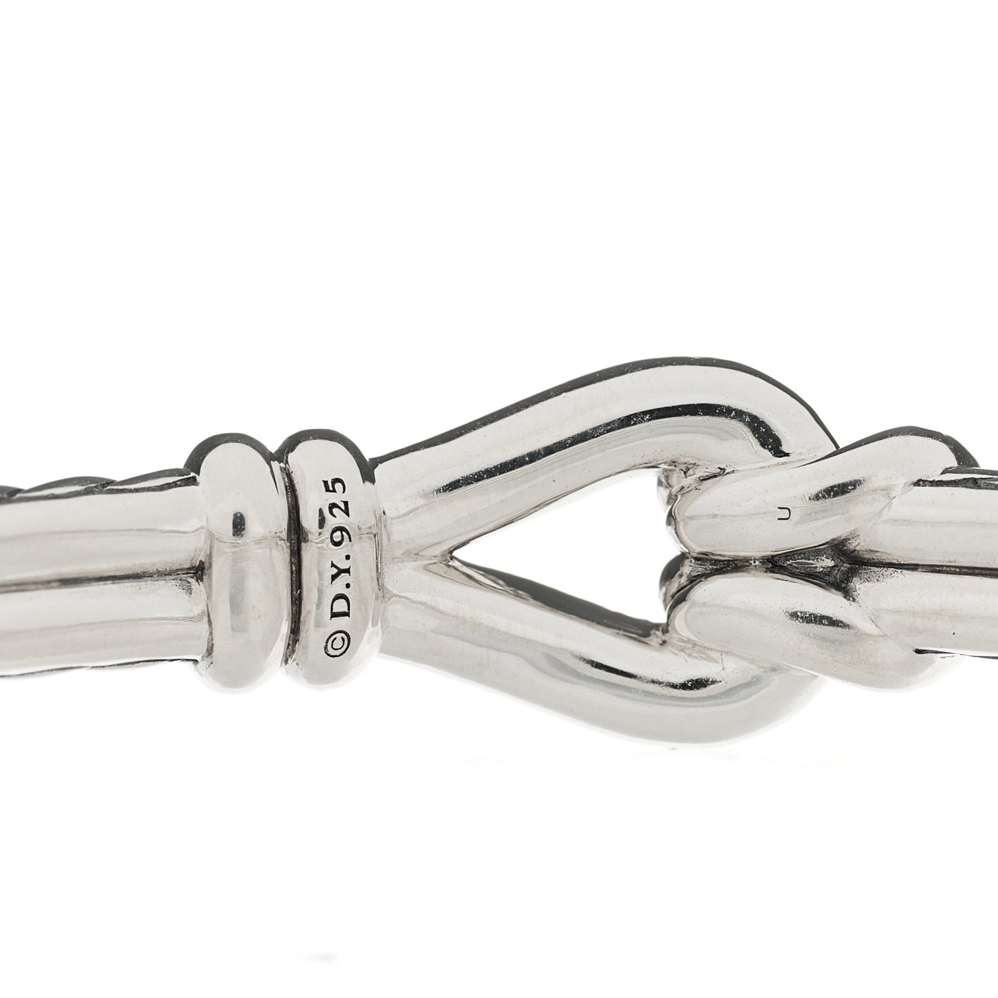 Sterling Silver Diamond 11mm Thoroughbred Loop Bracelet