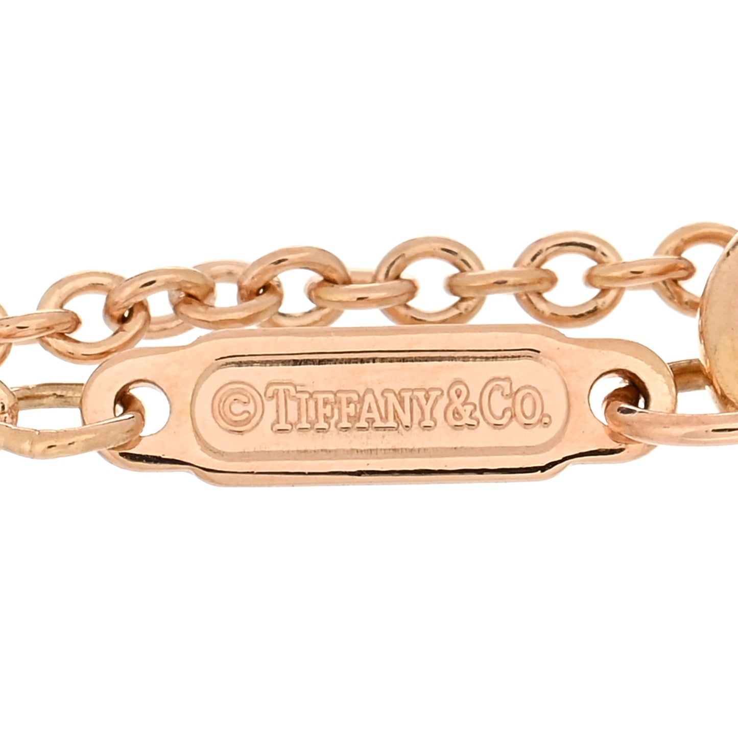 18K Rose Gold T Double Chain Bracelet