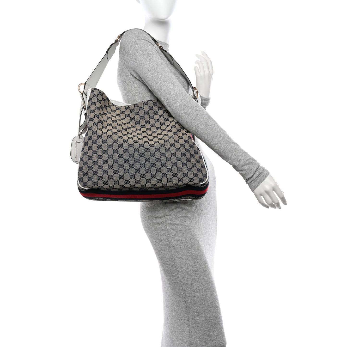 Monogram Medium Heritage Shoulder Bag Light Tobacco