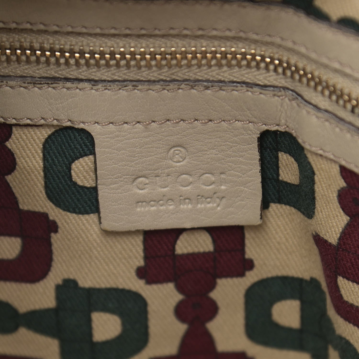 Gucci Guccissima Medium Hysteria Top Handle Bag Off White 6 of 12