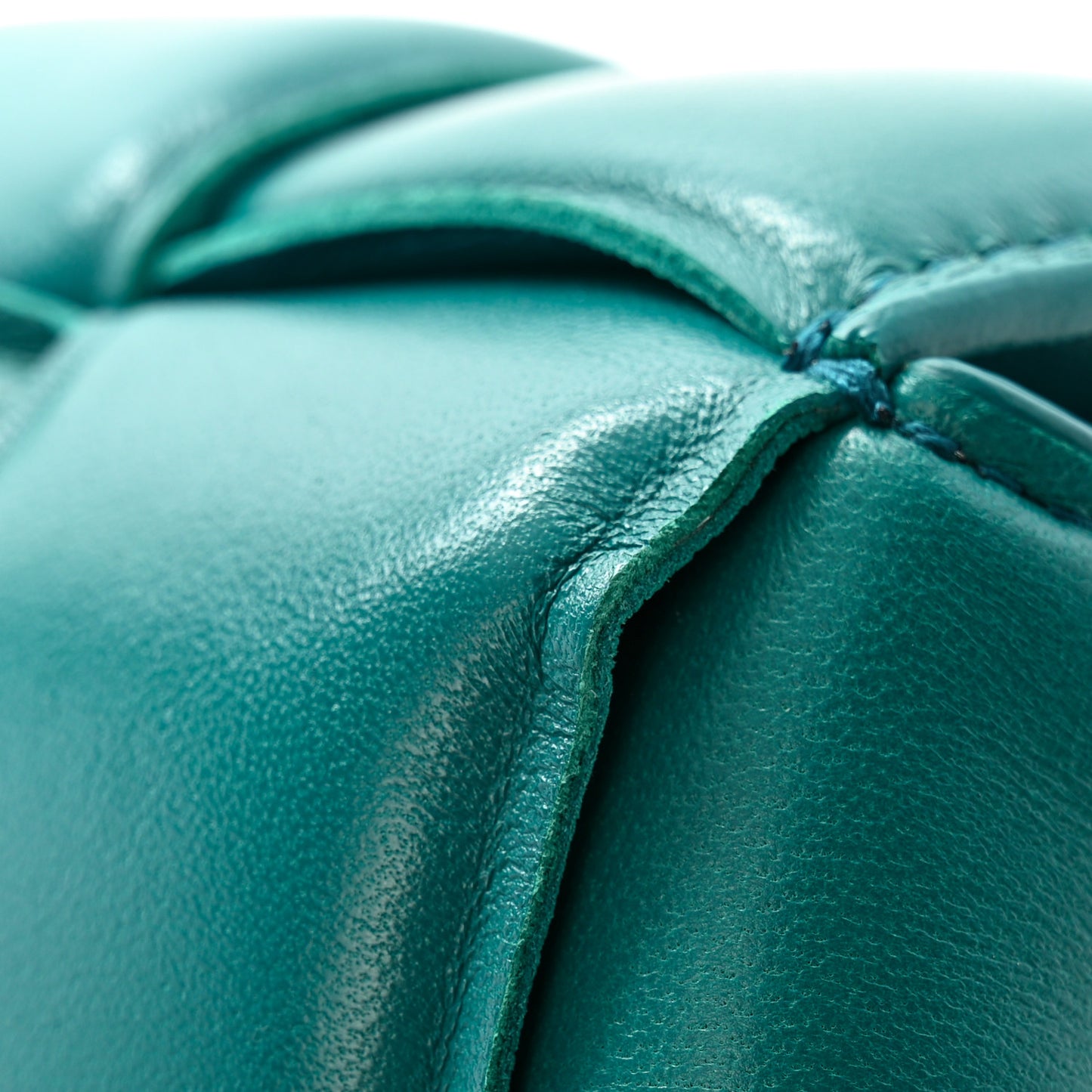 Nappa Maxi Intreccio Padded Cassette Crossbody Bag Mallard