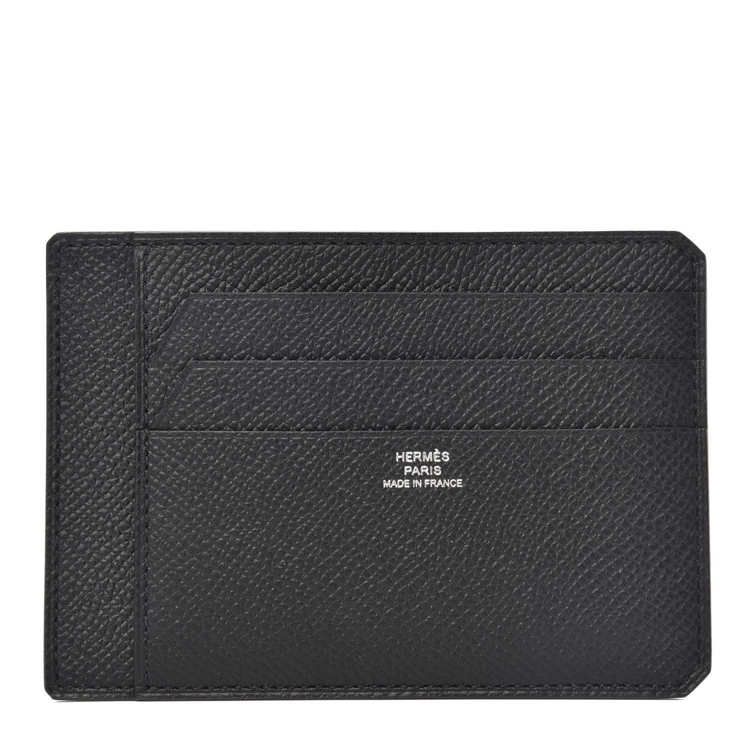 Hermes Epsom City 8CC Card Holder Black 728329 – FASHIONPHILE