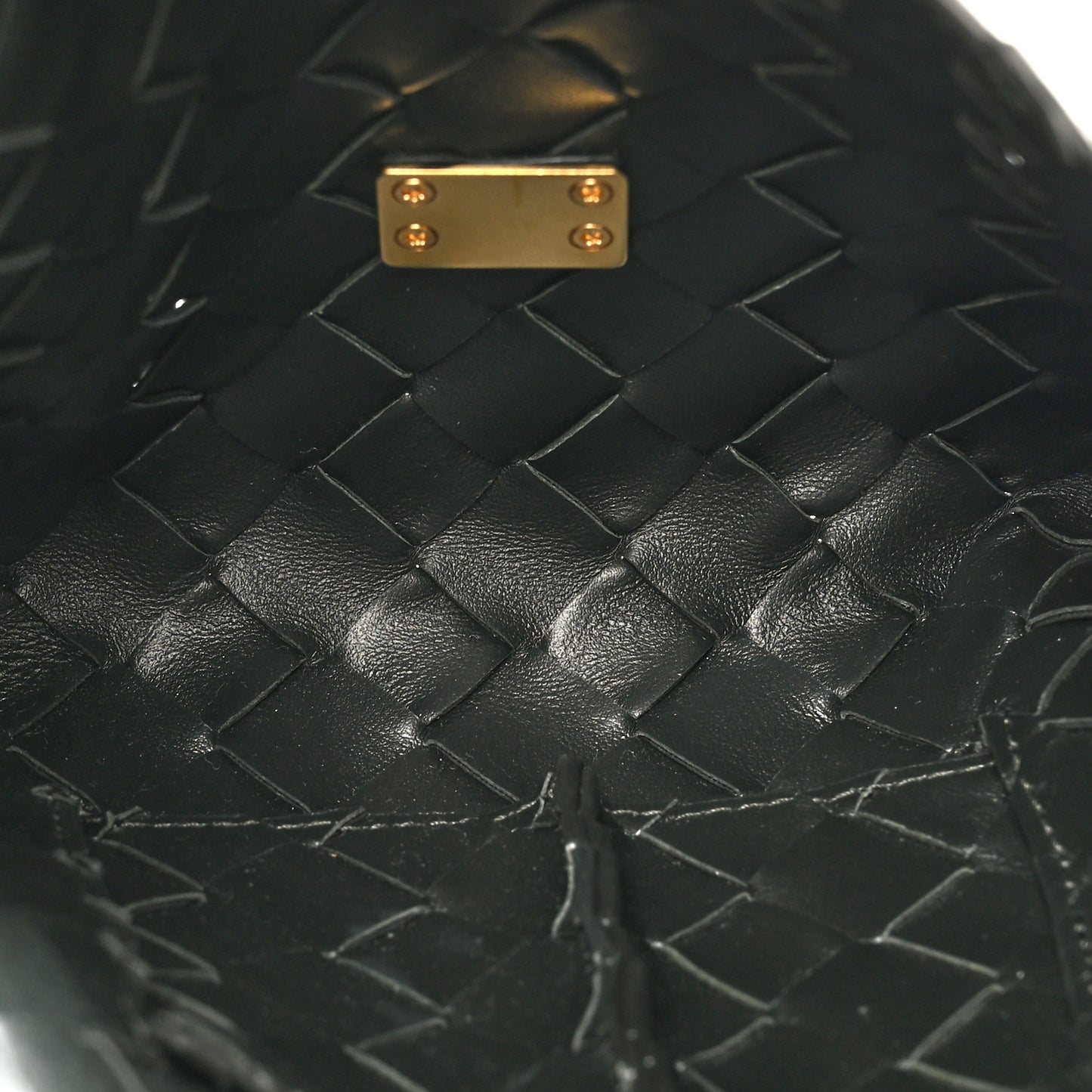 Nappa Intrecciato Envelope Pouch Black