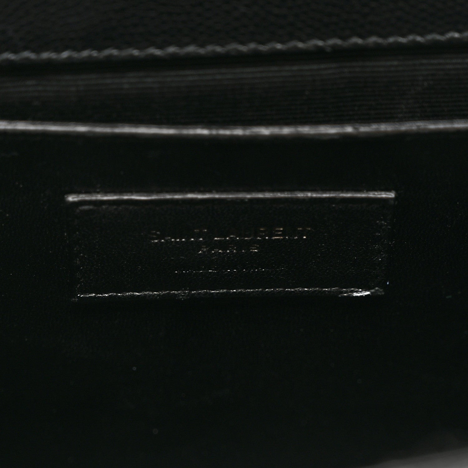 Saint Laurent Grain De Poudre Matelasse Chevron Medium Monogram Satchel Black 7 of 13