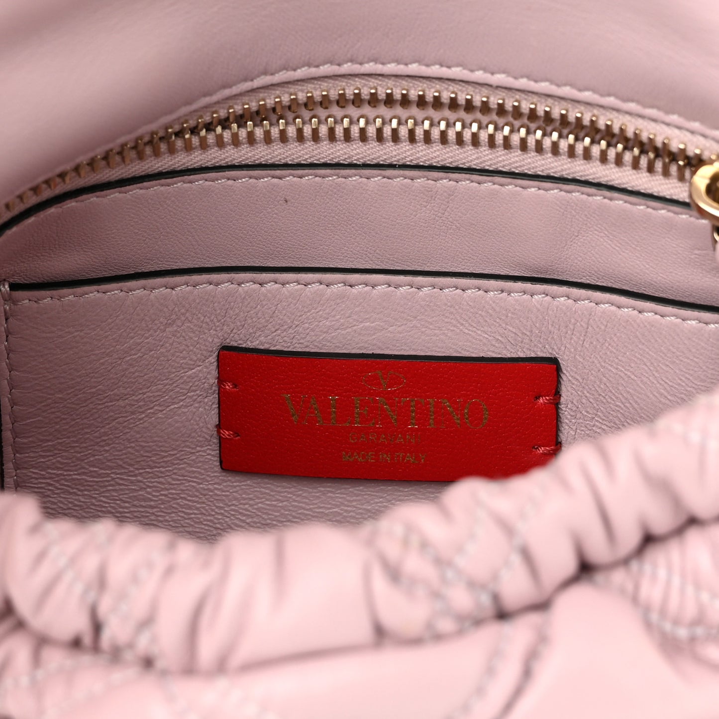 Nappa Small Spikeme Shoulder Bag Water Lillac
