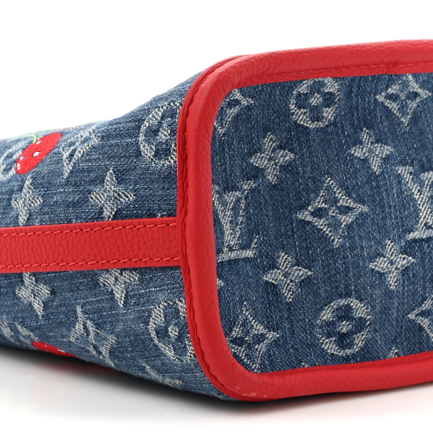LV X TM Monogram Denim Cerises Neverfull Inside Out BB