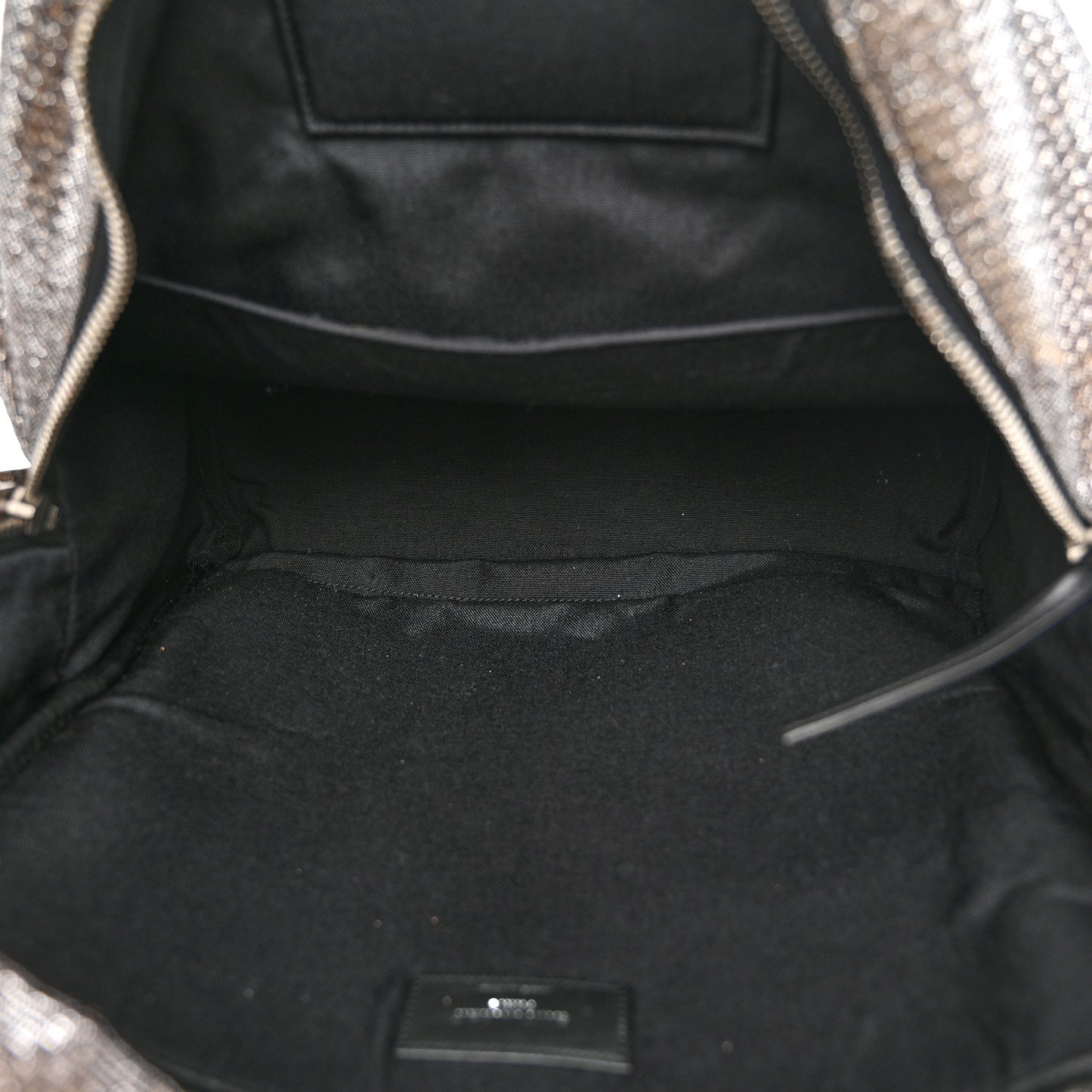 Glitter Canvas City Backpack Bronze