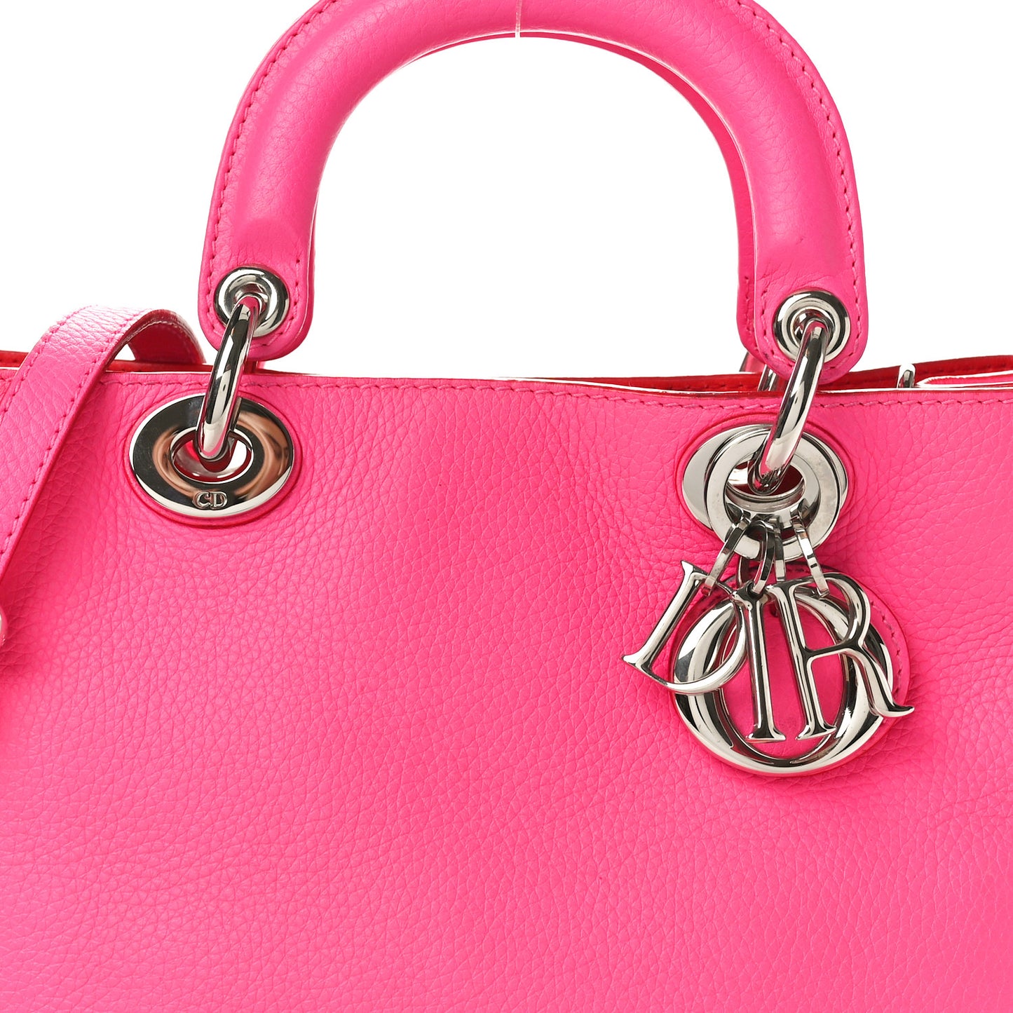 Bullcalf Small Diorissimo Tote Coquelicot