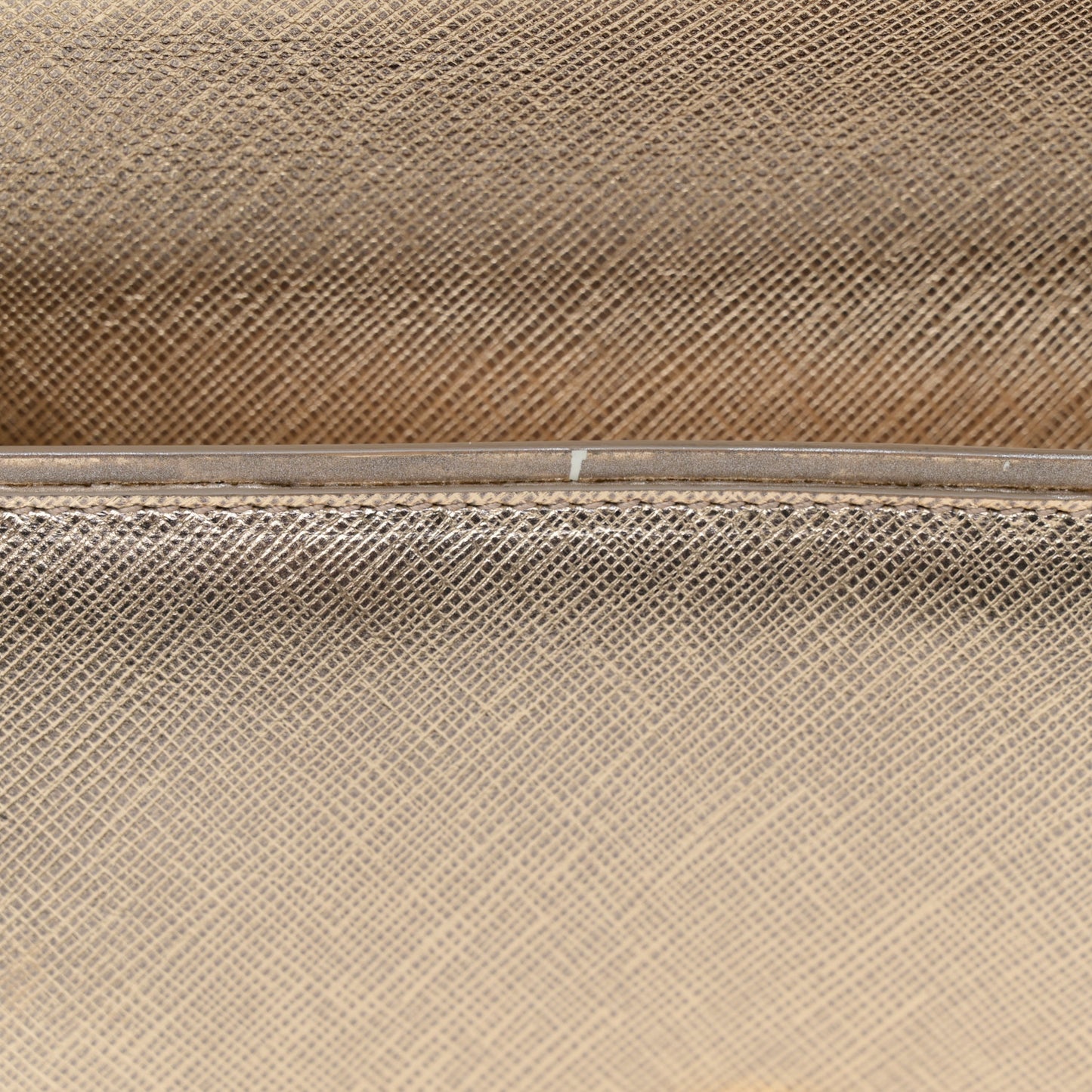 Hammered Calfskin Ginny Shoulder Bag Gold