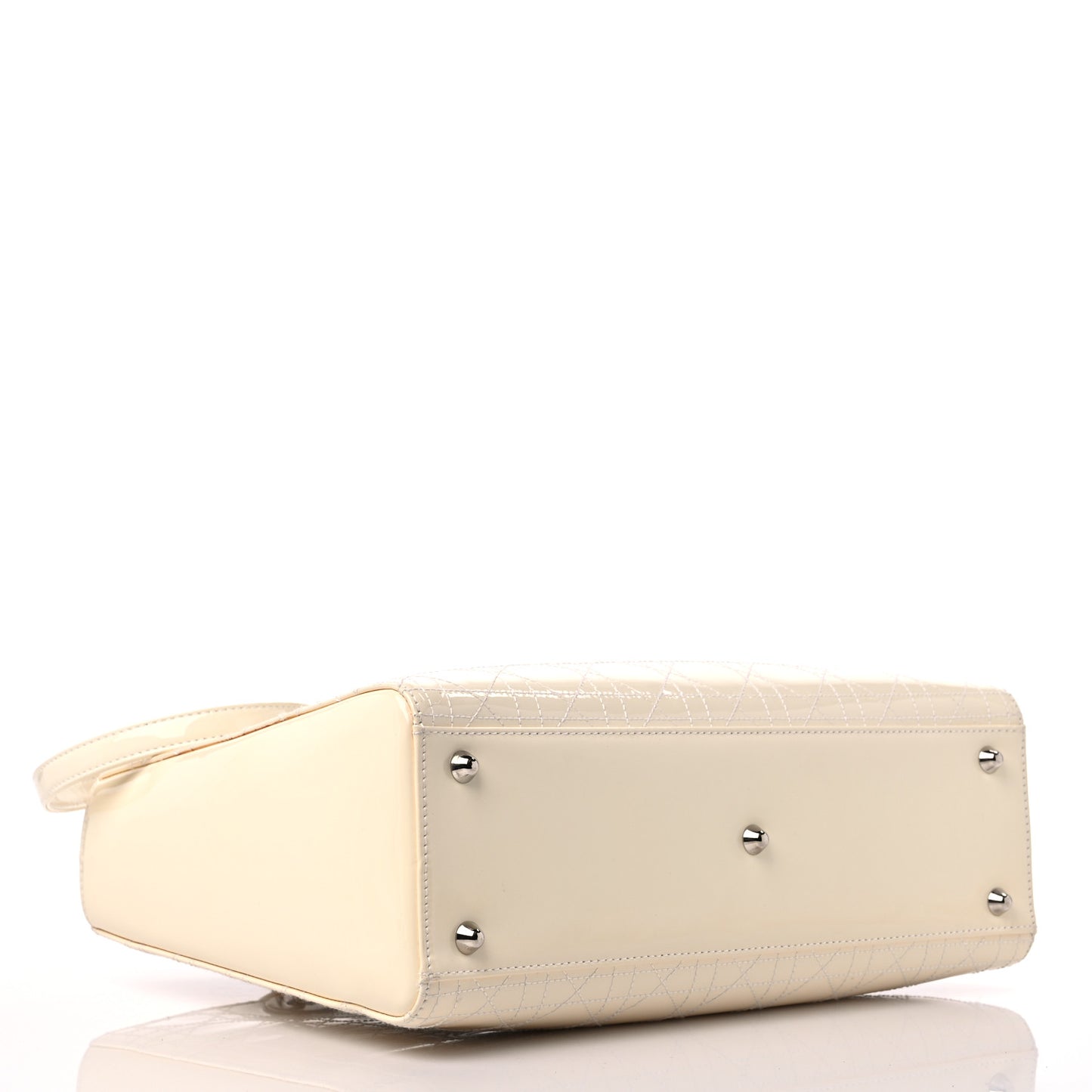 Patent Cannage Large Lady Dior White