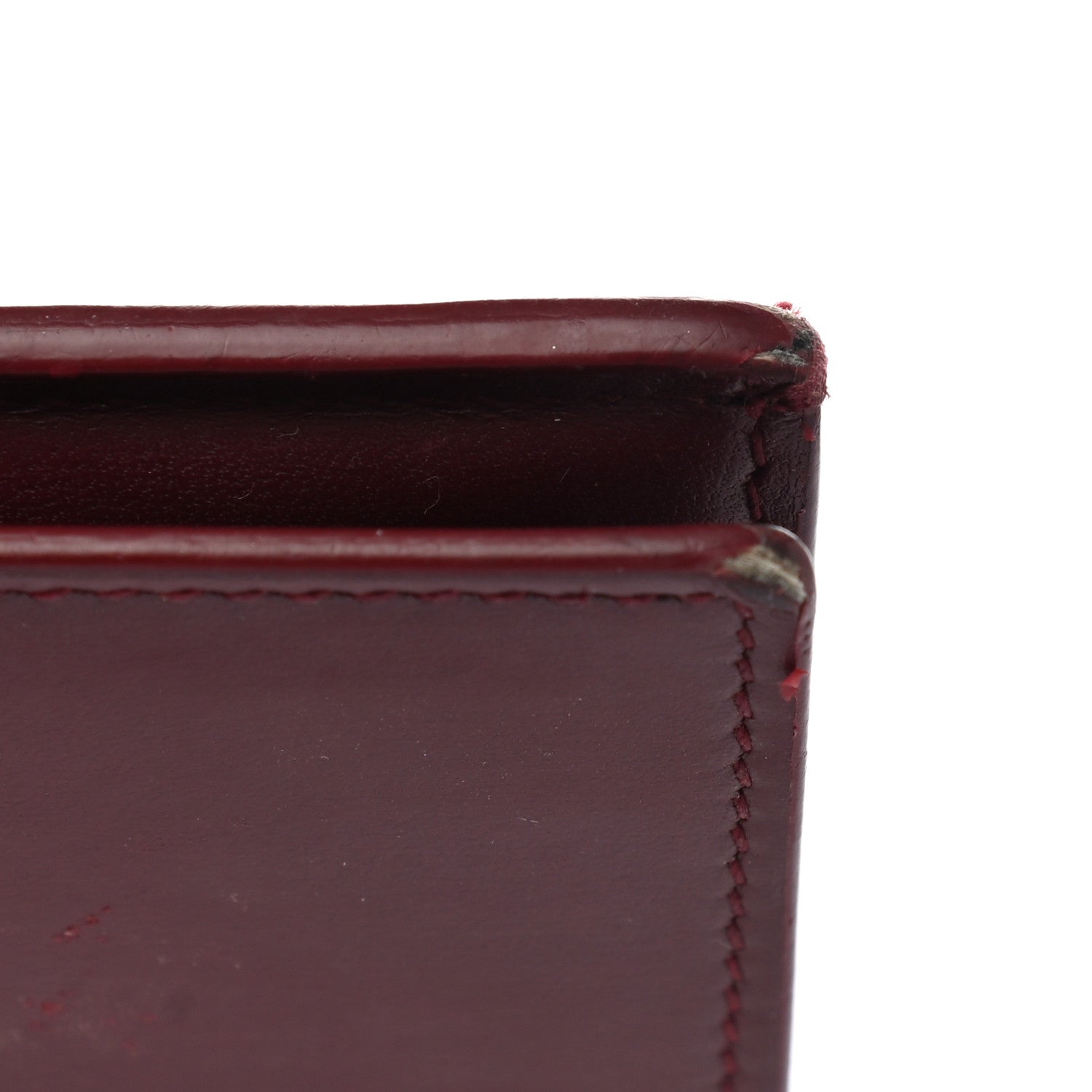Saint Laurent Calfskin Fragments Flap Wallet Dark Red 8 of 8