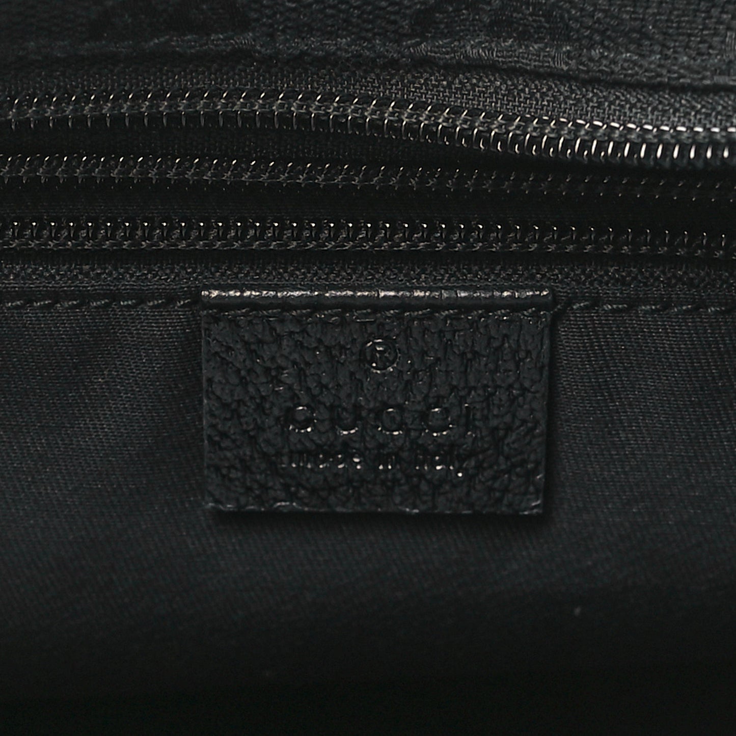 GG Monogram Small Web Handle Bucket Tote Black