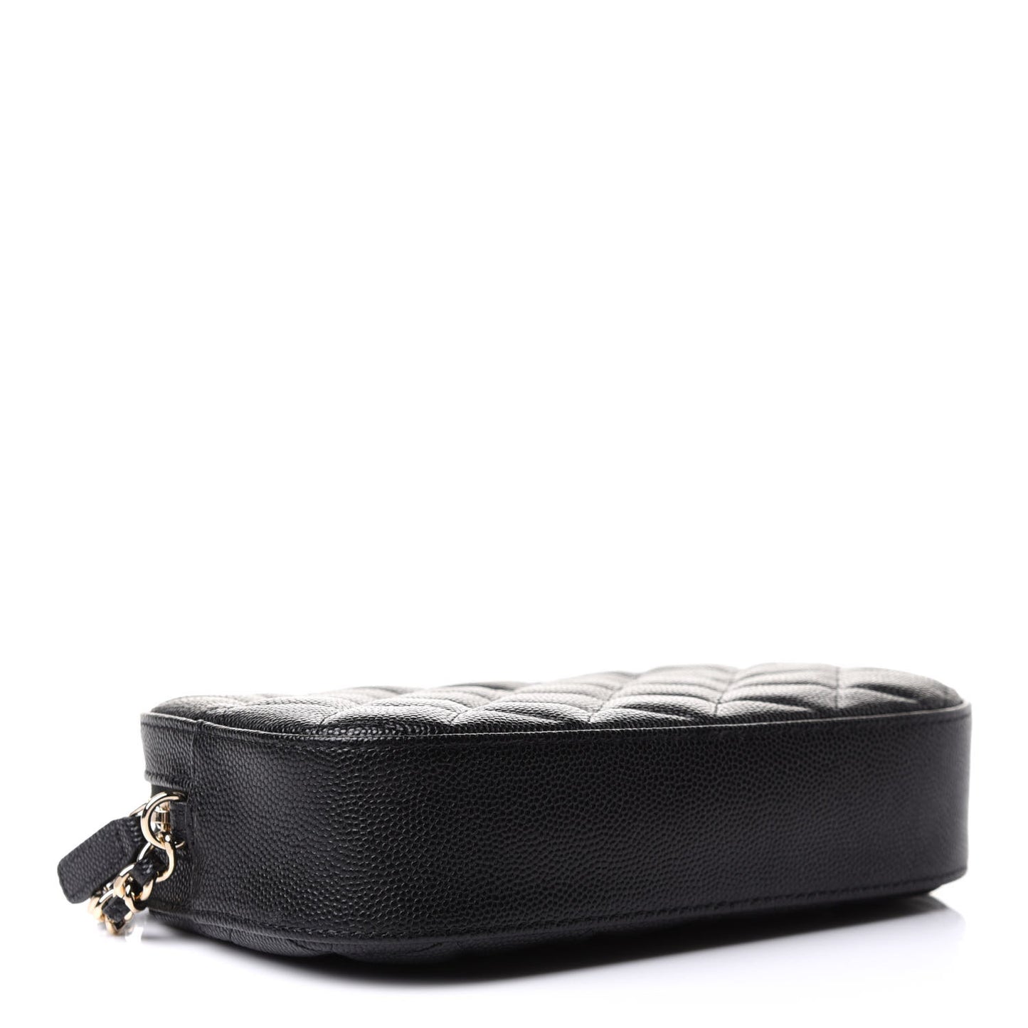 Caviar Quilted Vanity With Chain Black