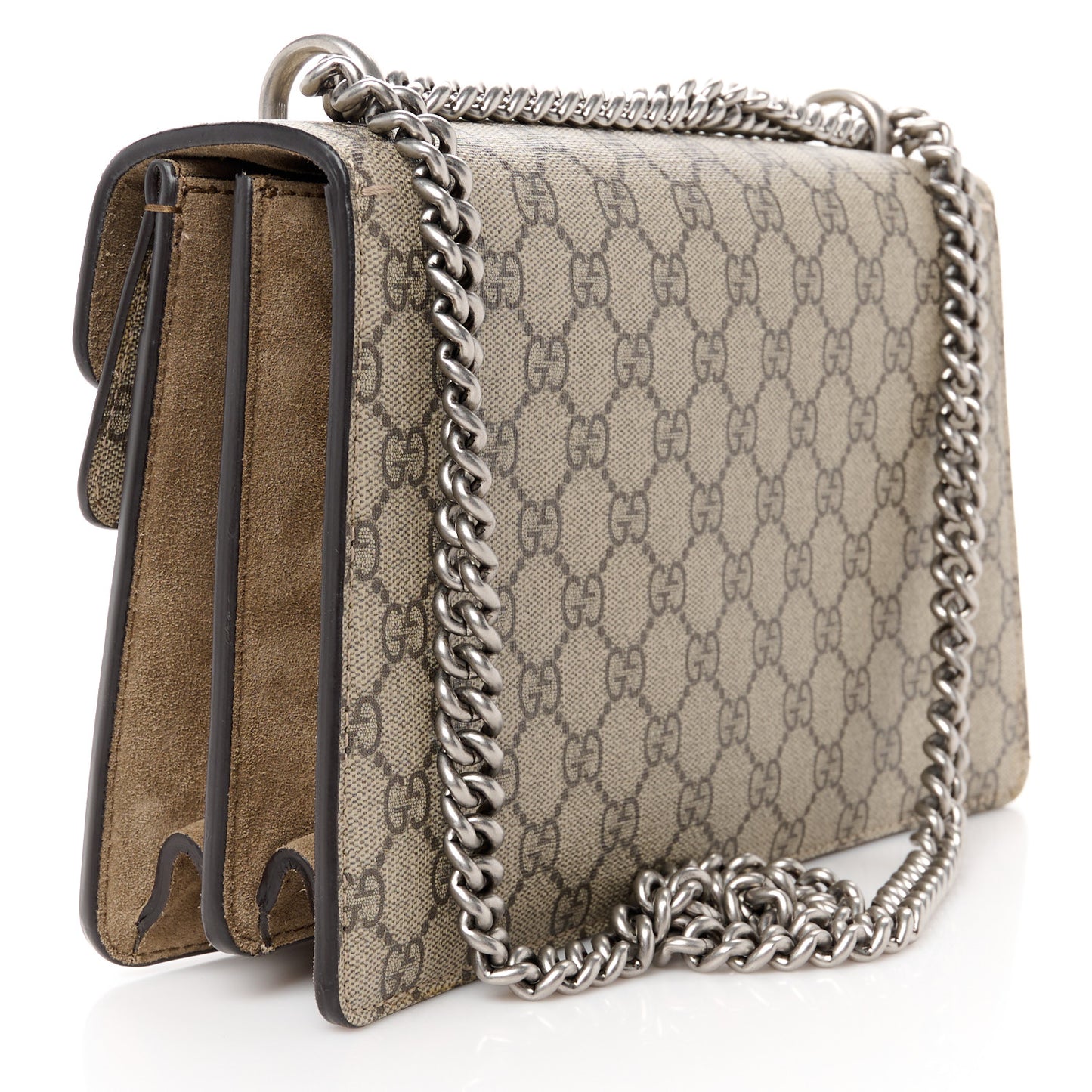 GG Supreme Monogram Small Dionysus Shoulder Bag Taupe