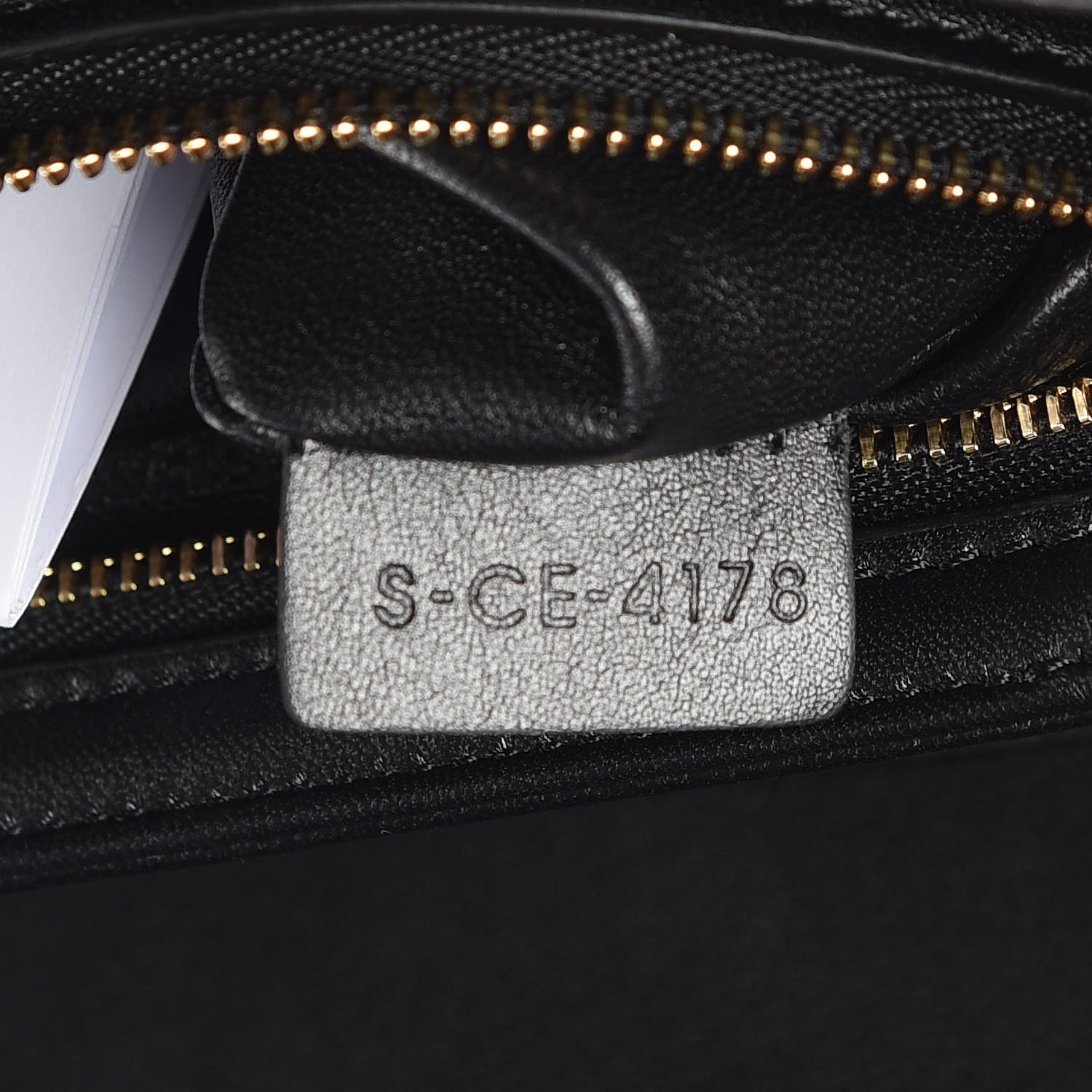 Celine Shiny Calfskin Medium Triomphe Black 10 of 10