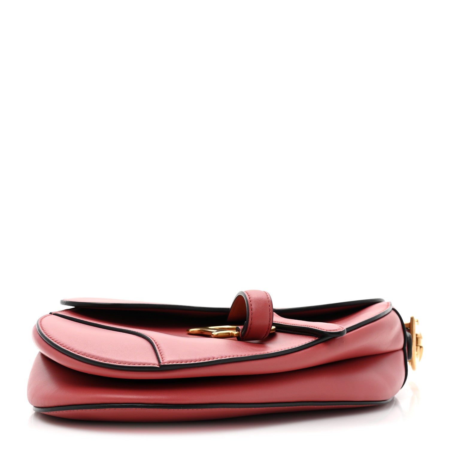 Christian Dior Calfskin Saddle Bag Pink 4 of 10
