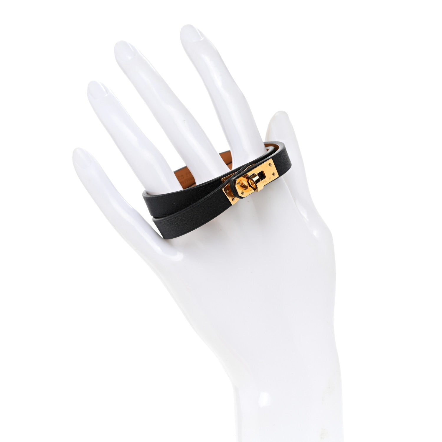 Hermes Box Kelly Double Tour Bracelet T2 Black 2 of 7