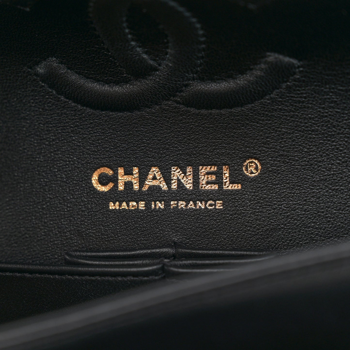 Lambskin Quilted Small Double Flap Black