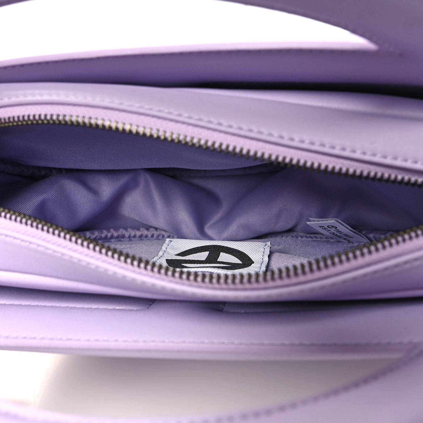 Vegan Leather Round Circle Bag Lavender