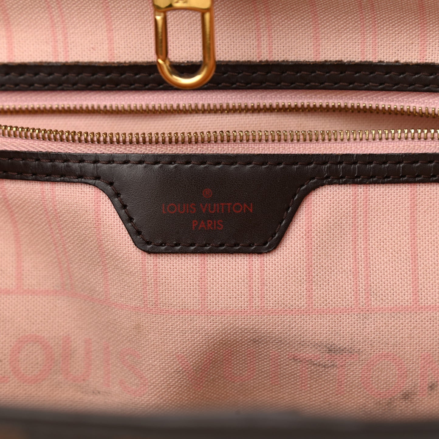 Damier Ebene Neo Neverfull MM Rose Ballerine