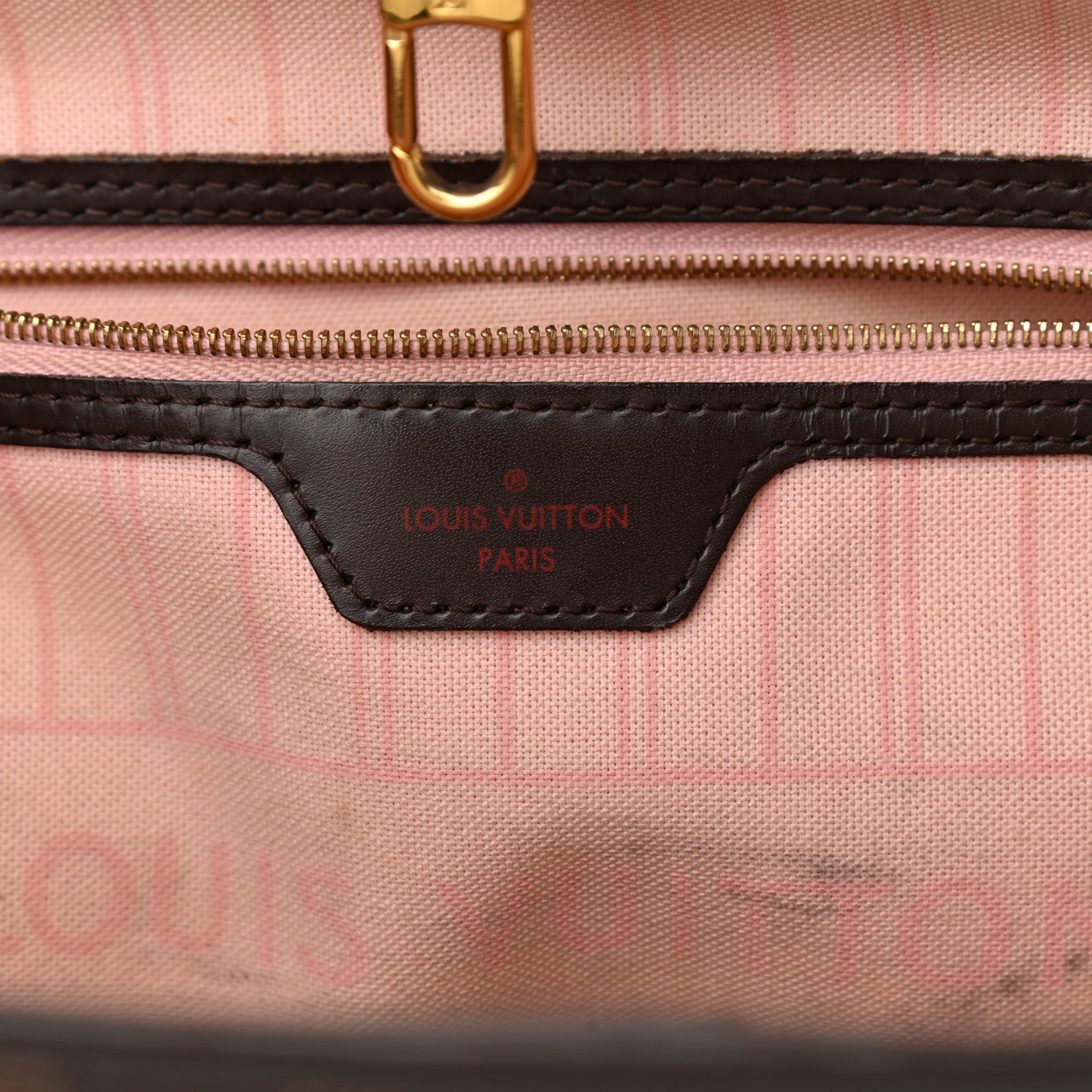 Louis Vuitton Damier Ebene Neo Neverfull MM Rose Ballerine 7 of 18