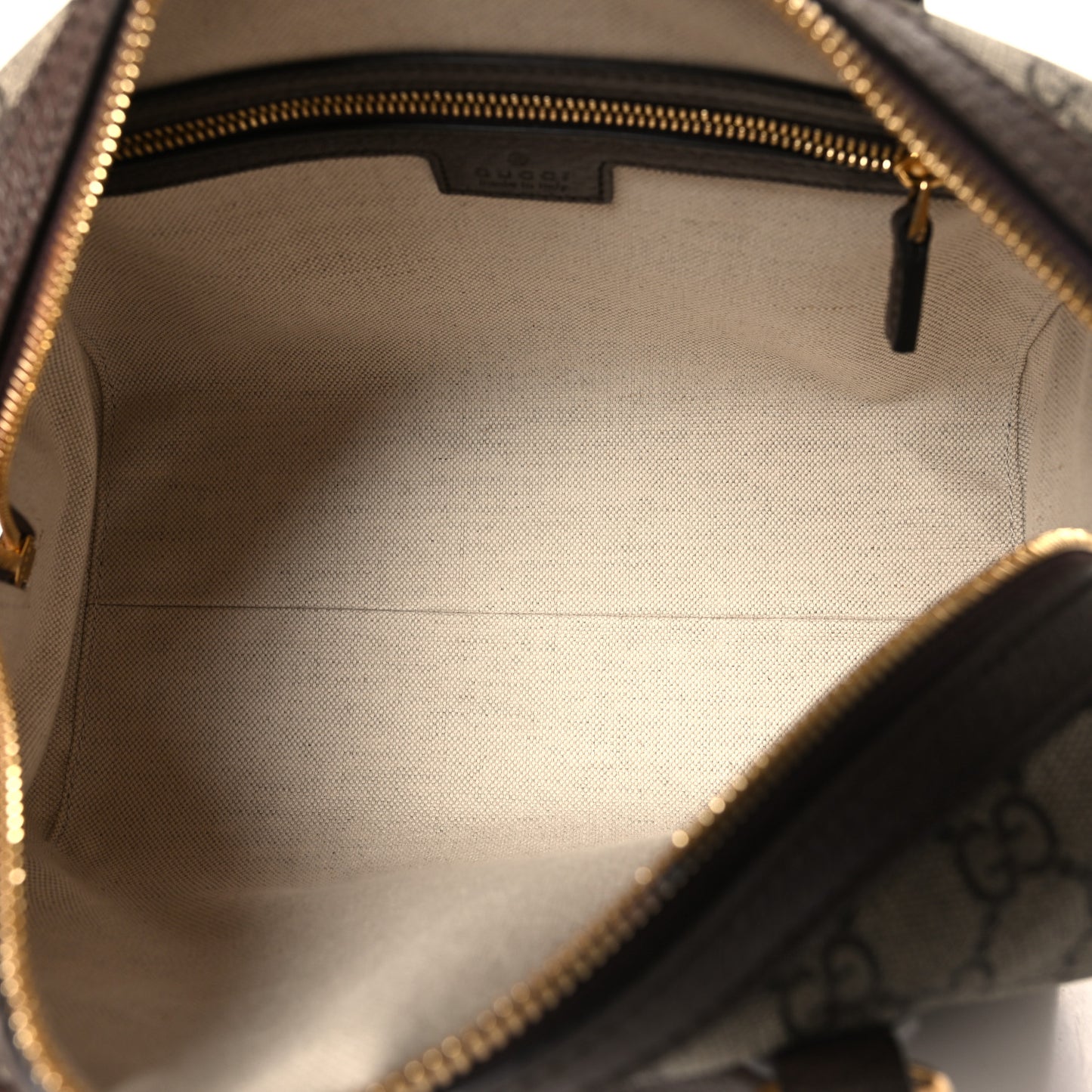 GG Supreme Monogram Web Small Ophidia Top Handle Bag Beige Ebony