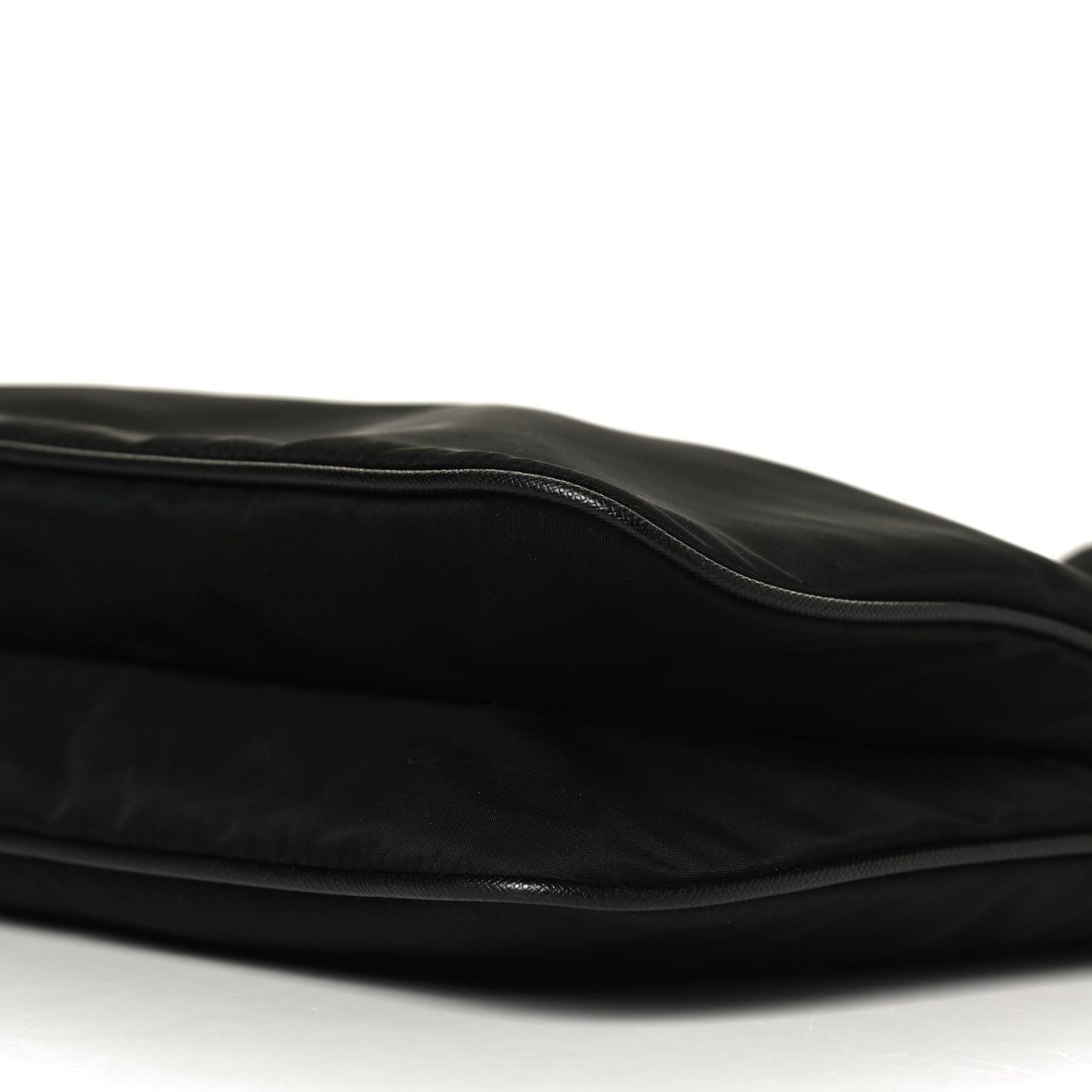 Nylon Vela Flat Messenger Bag Black