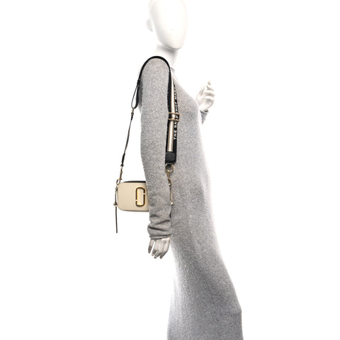 Saffiano Small Snapshot Camera Bag Cloud White Multicolor