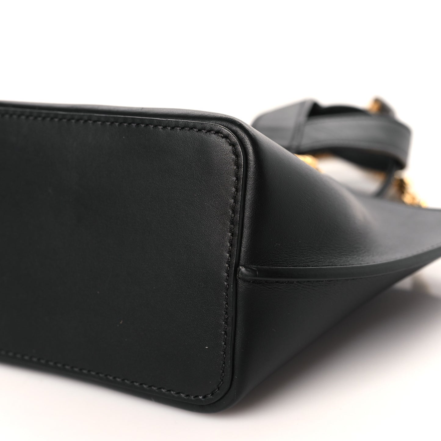 Vitello Mini Virtus Bucket Bag Black