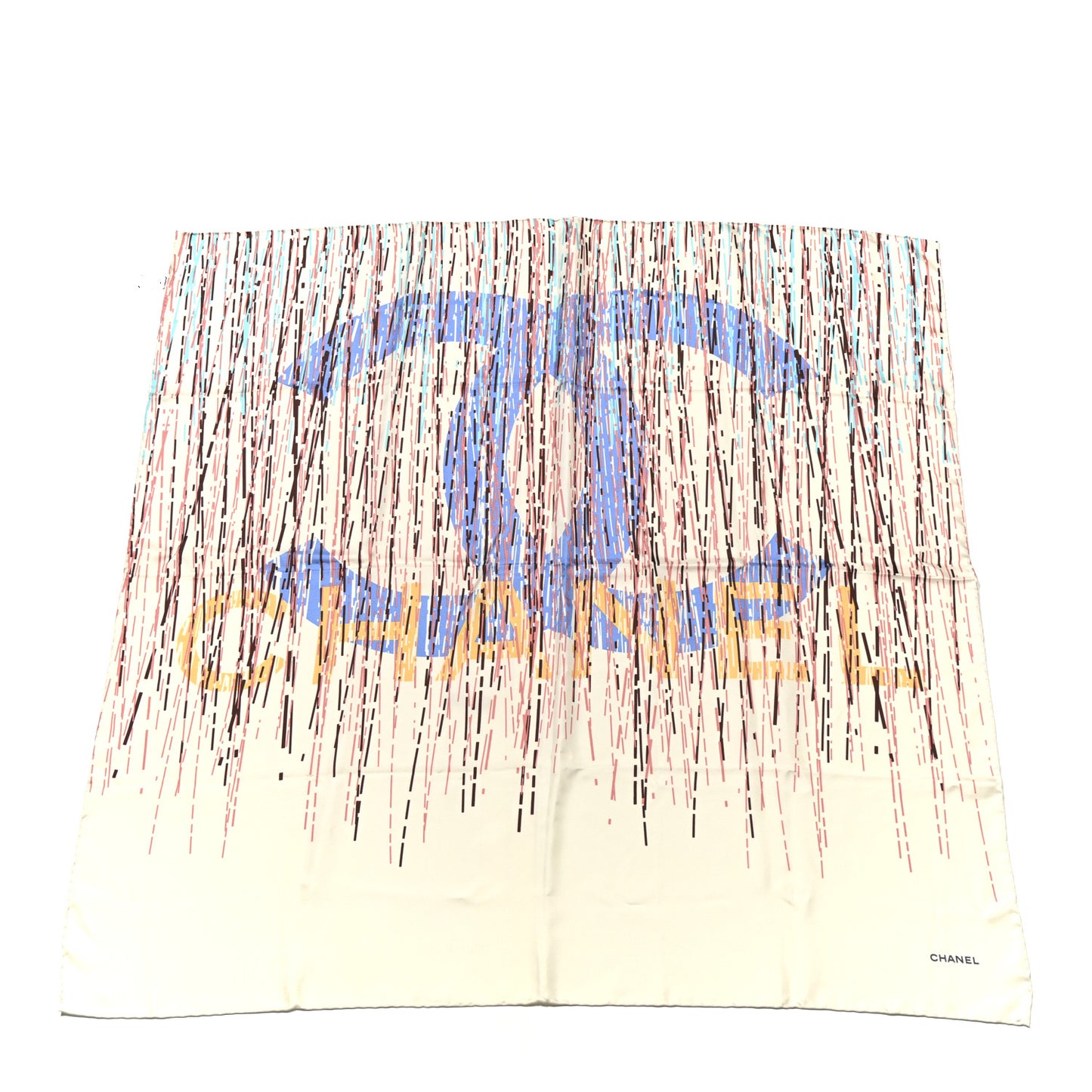 Silk CC Square Scarf Multicolor