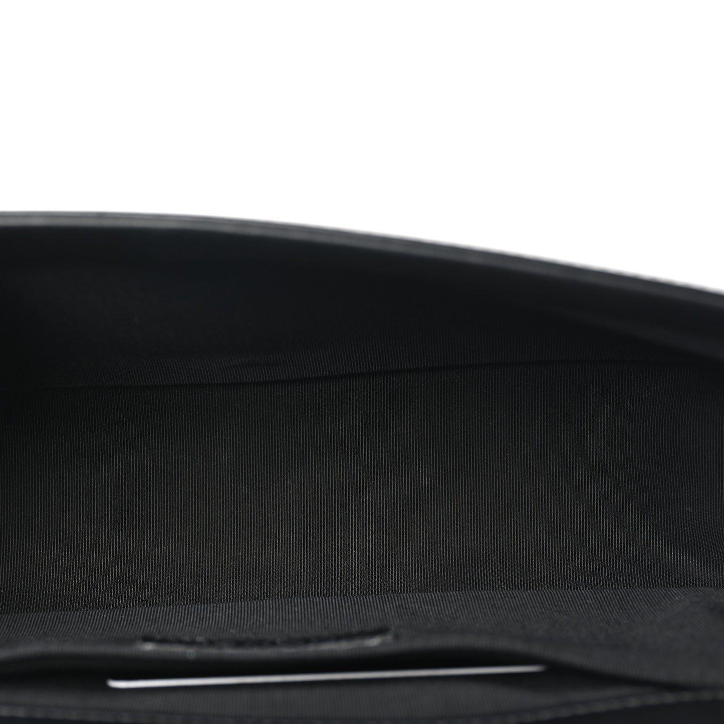 Patent Calfskin Quilted Medium Plexiglass Boy Flap Black