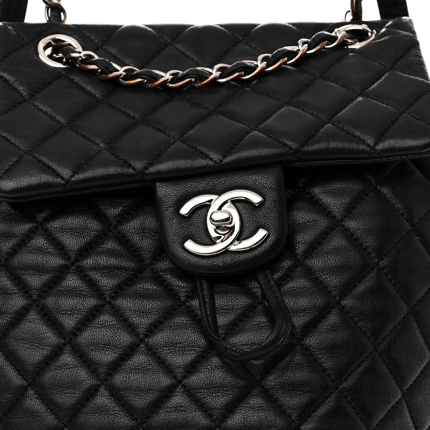 Chanel Lambskin Quilted Small Urban Spirit Backpack Black 8 of 14
