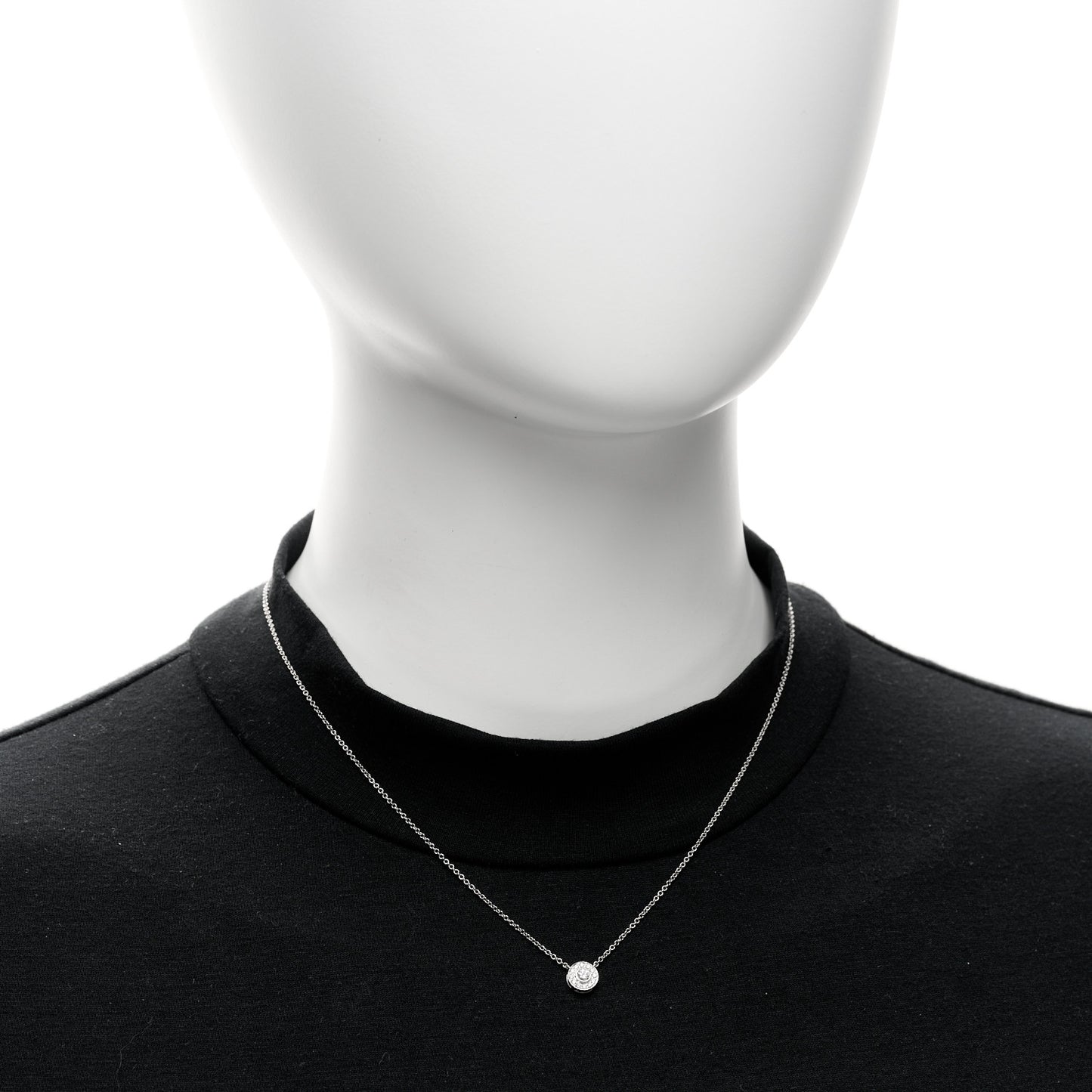 Platinum Diamond .16ctw Soleste Pendant Necklace