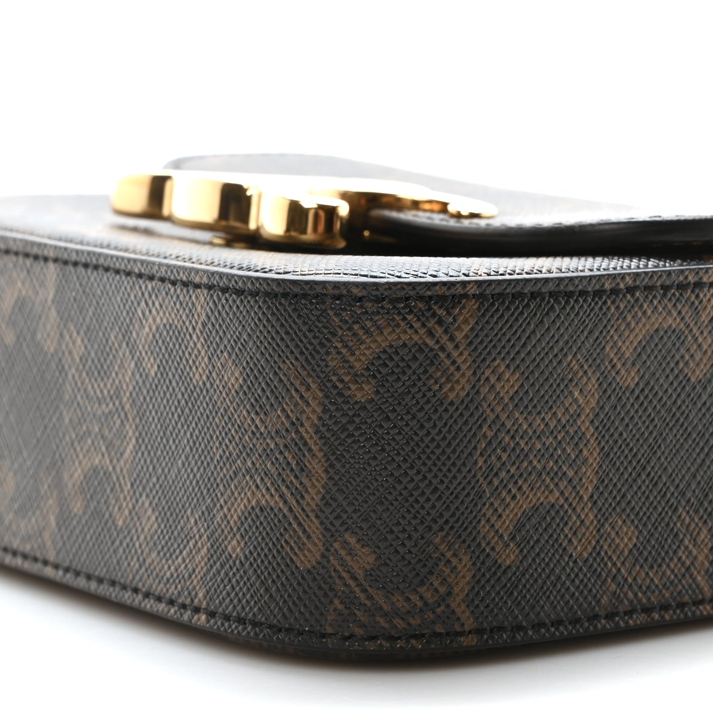 Triomphe Canvas Calfskin Mini Claude Tan