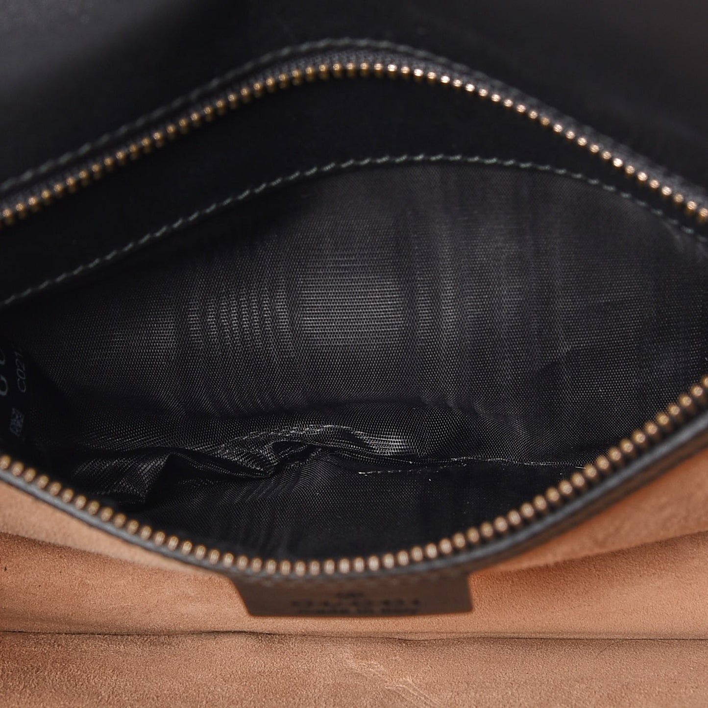 Calf Hair Leopard Print Shoulder Bag Black