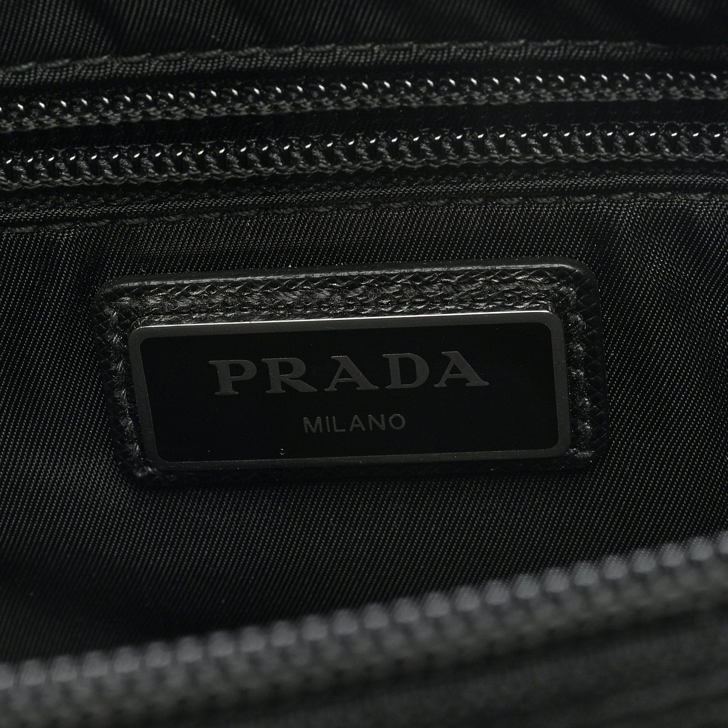 Re-Nylon Saffiano Belt Bag Black