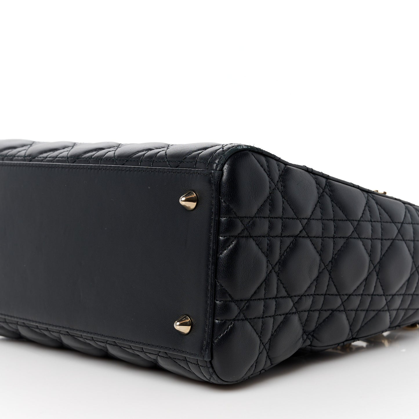Lambskin Cannage Medium Lady Dior Black