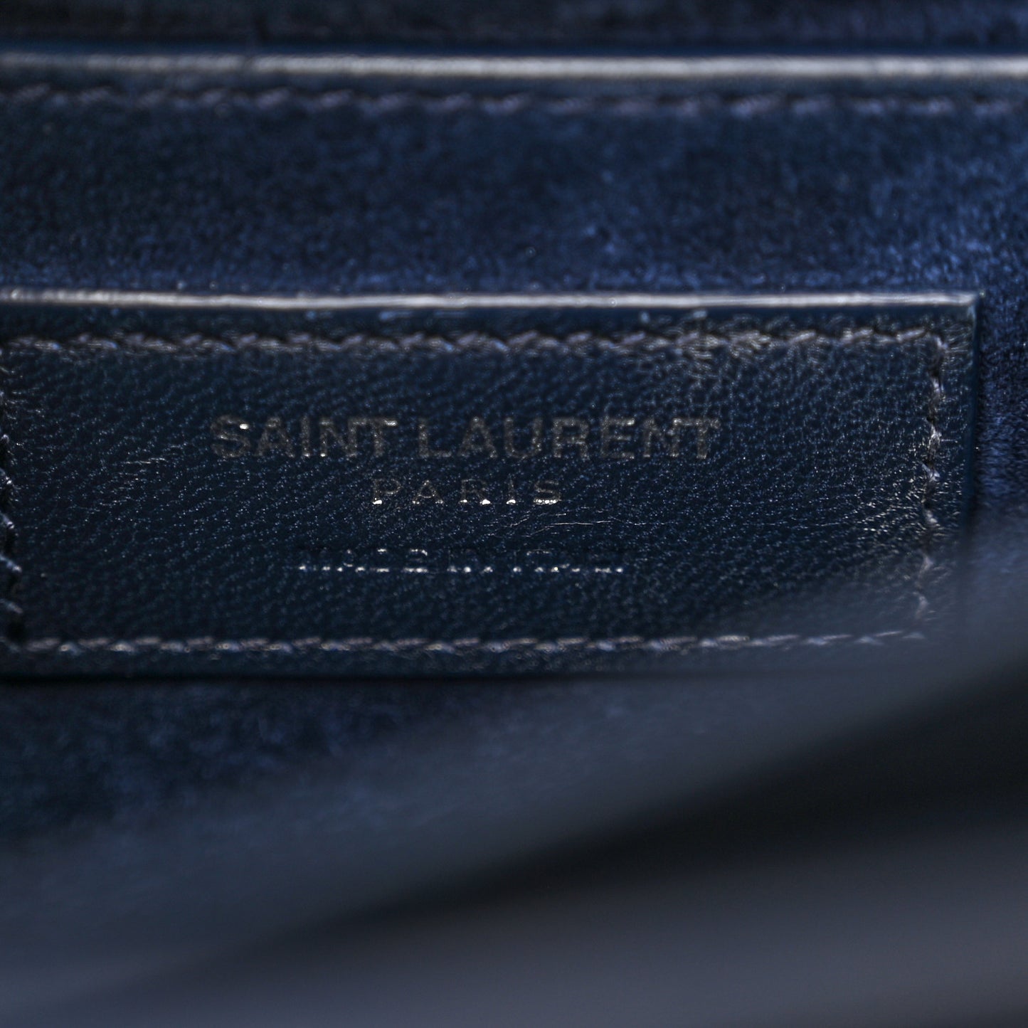 Calfskin Crocodile Embossed Medium Monogram Sunset Navy